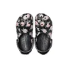 Klassische bedruckte Clogs «Black Pink»