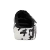 Klassische Cozzzy-Marbled-Sandalen «Black White»