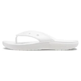 Klassische Crocs Classic Flip Zehentrenner, Unisex, weiss