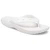 Klassische Crocs Classic Flip Zehentrenner, Unisex, weiss