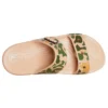 Klassische Crocs mit Krokodil-Camo-Print «Tan Green»