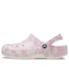 Klassische Duke-Print-Clogs «Pink Tweed»