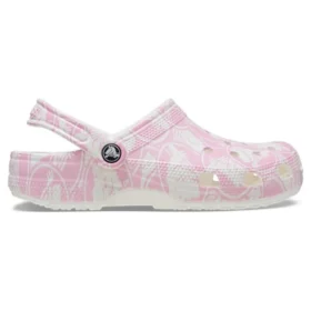 Klassische Duke-Print-Clogs «Pink Tweed»