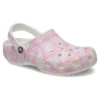 Klassische Duke-Print-Clogs «Pink Tweed»