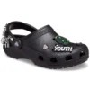 Klassische «Feel The Positivity»-Freizeit-Unisex-Sandalen in Schwarz