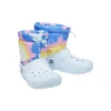 Klassische, gefütterte Neo-Puff-Stiefel «Tie-Dye Mineral Blue»