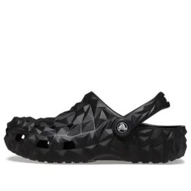 Klassische geometrische Clogs «Schwarz»