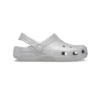 Klassische Glitter-Clogs «Silver»