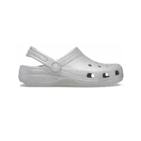 Klassische Glitter-Clogs «Silver»