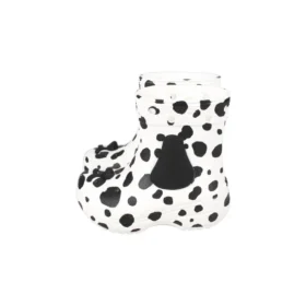 Klassische I AM Dalmatiner-Stiefel «White Black»