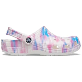 Klassische lässige Unisex-Sandalen in Weiss, Rosa und Blau «White Pink Blue»