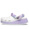 Klassische lässige Unisex-Sandalen in Weiss und Lila «White Purple»