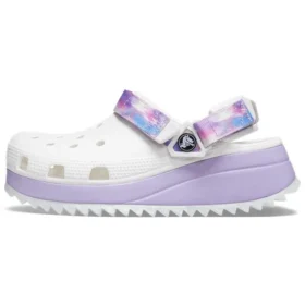 Klassische lässige Unisex-Sandalen in Weiss und Lila «White Purple»
