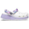 Klassische lässige Unisex-Sandalen in Weiss und Lila «White Purple»