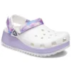 Klassische lässige Unisex-Sandalen in Weiss und Lila «White Purple»
