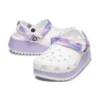 Klassische lässige Unisex-Sandalen in Weiss und Lila «White Purple»