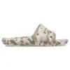 Klassische marmorierte Sandalen «White Brown»