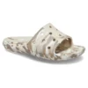 Klassische marmorierte Sandalen «White Brown»