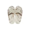 Klassische marmorierte Sandalen «White Brown»