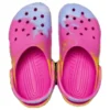 Klassische Ombre-Clogs «Pink Gelb Blau»