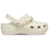 Klassische Platform Clogs «Bone»