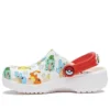 Klassische Pokémon-Clogs «White Red»