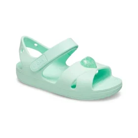 Klassische Sandalen mit Kreuzriemen «Mintgrün»