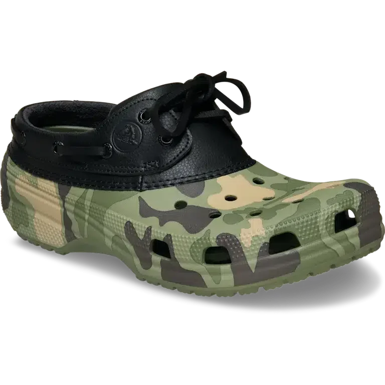 Klassischer Bootsschuh in Enten-Camouflage Klassischer Bootsschuh in Enten-Camouflage