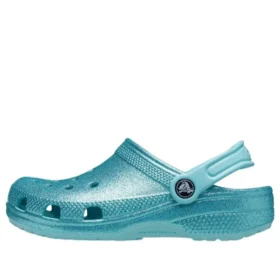 Klassischer Glitter-Clog «Blue Teal»