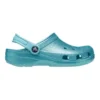Klassischer Glitter-Clog «Blue Teal»