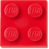 Lego® rote 2×2-Kachel Jibbitz™-Anstecker
