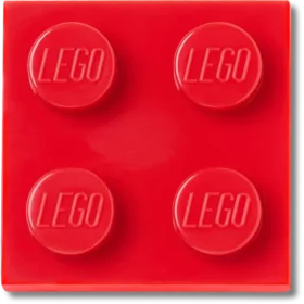 Lego® rote 2×2-Kachel Jibbitz™-Anstecker