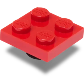 Lego® rote 2×2-Kachel Jibbitz™-Anstecker