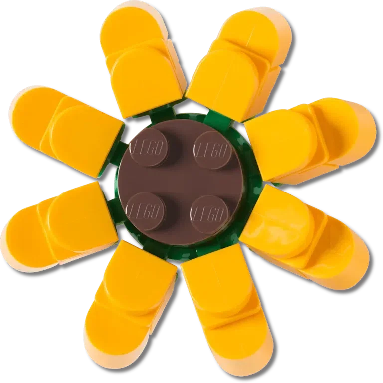Lego®-Sonnenblume-Jibbitz-Anstecker Lego®-Sonnenblume-Jibbitz-Anstecker