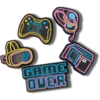 Leuchtende Neon Gamer 5er-Pack Jibbitz-Anstecker