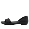 Lina Embellished D’Orsay-Flache Schuhe «Schwarz»