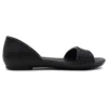 Lina Embellished D’Orsay-Flache Schuhe «Schwarz»