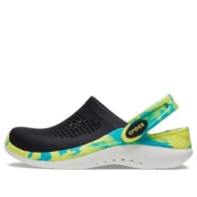 LiteRide 360 Marbled Clogs «Schwarz Grün Aqua»