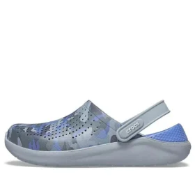 LiteRide Clogs mit Camo-Print «Blau Grau»