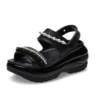 Mega Crush Pearl Ruffle Sandal «Schwarz»