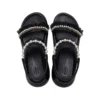 Mega Crush Pearl Ruffle Sandal «Schwarz»