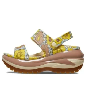 Mega Crush Retro Floral Sandalen «Vanilla Cork»