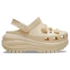 Mega Crush Clogs mit Muscheln und Perlen «Beige»
