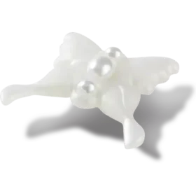 Meta Jelly White Butterfly Jibbitz™-Anstecker
