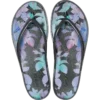 Miami Flip-Flops mit runder Zehenkappe und dunklem Blumenmuster Miami Flip-Flops mit runder Zehenkappe und dunklem Blumenmuster