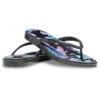 Miami Flip-Flops mit runder Zehenkappe und dunklem Blumenmuster Miami Flip-Flops mit runder Zehenkappe und dunklem Blumenmuster