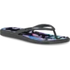 Miami Flip-Flops mit runder Zehenkappe und dunklem Blumenmuster Miami Flip-Flops mit runder Zehenkappe und dunklem Blumenmuster