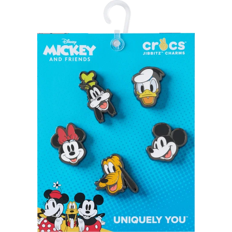 Mickey & Friends Elevated 5er-Pack Jibbitz-Schuhanhänger Mickey & Friends Elevated 5er-Pack Jibbitz-Schuhanhänger