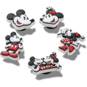 Mickey und Minnie PVC 5er-Pack Jibbitz-Anstecker
