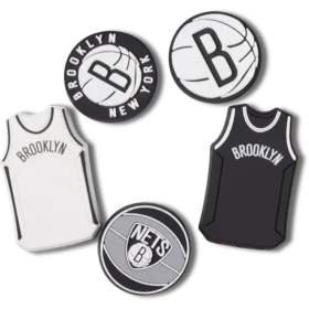 NBA Brooklyn Nets 5er-Pack Jibbitz-Anstecker NBA Brooklyn Nets 5er-Pack Jibbitz-Anstecker